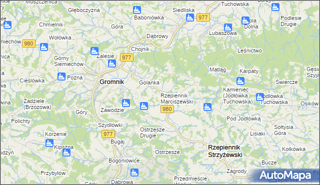 mapa Rzepiennik Marciszewski, Rzepiennik Marciszewski na mapie Targeo