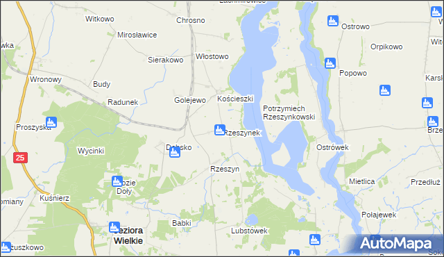 mapa Rzeszynek, Rzeszynek na mapie Targeo