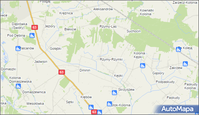 mapa Rzymy-Rzymki, Rzymy-Rzymki na mapie Targeo