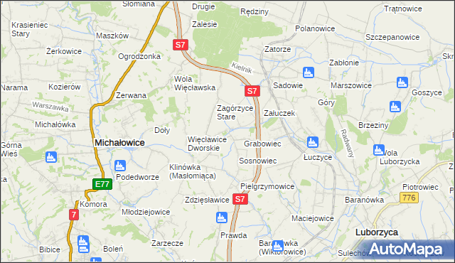 mapa Sieborowice, Sieborowice na mapie Targeo