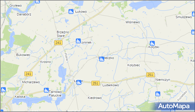 mapa Siedleczko, Siedleczko na mapie Targeo