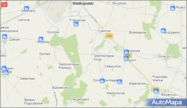 mapa Siedmiorogów Drugi, Siedmiorogów Drugi na mapie Targeo