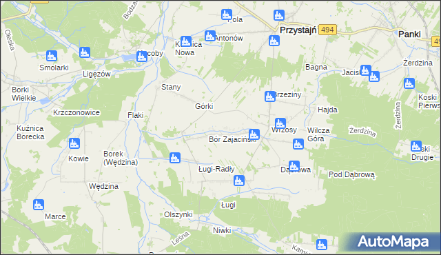 mapa Siekierowizna, Siekierowizna na mapie Targeo