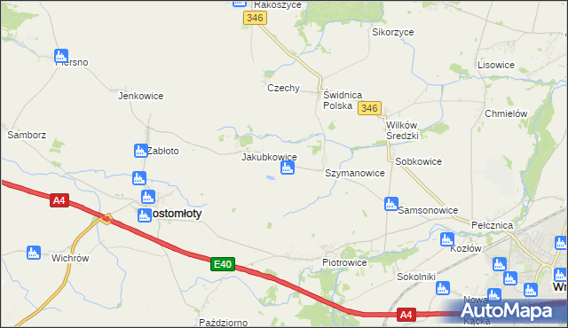 mapa Siemidrożyce, Siemidrożyce na mapie Targeo