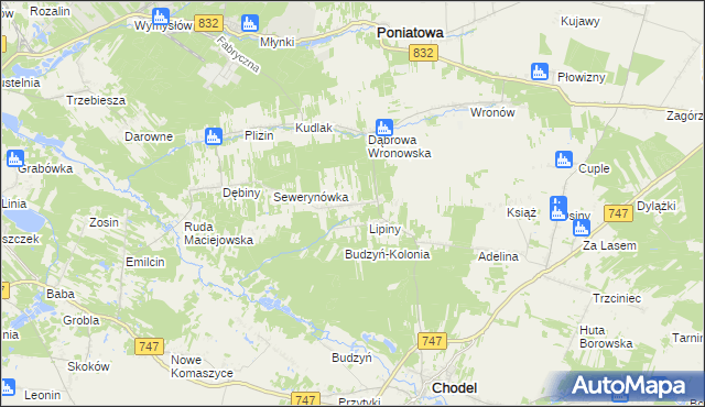 mapa Siewalka, Siewalka na mapie Targeo