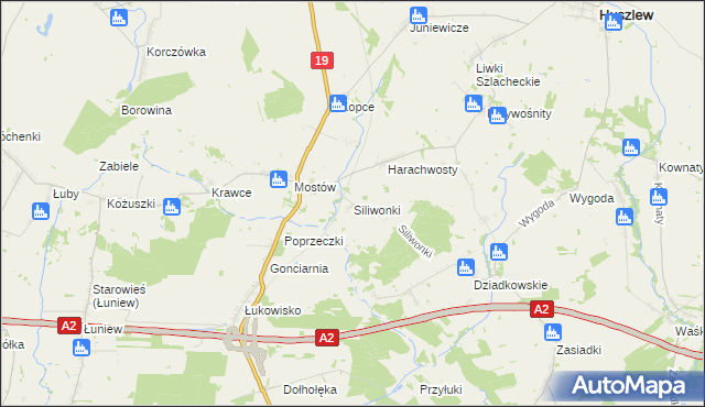 mapa Siliwonki, Siliwonki na mapie Targeo