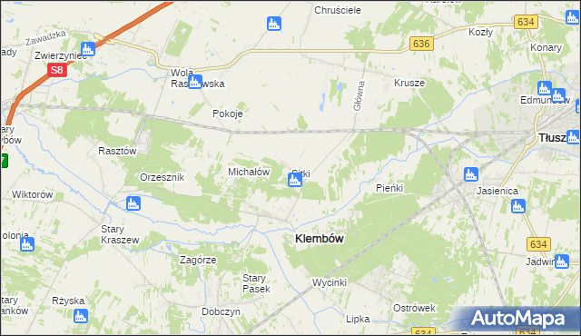 mapa Sitki, Sitki na mapie Targeo