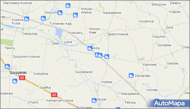 mapa Skalmierz, Skalmierz na mapie Targeo