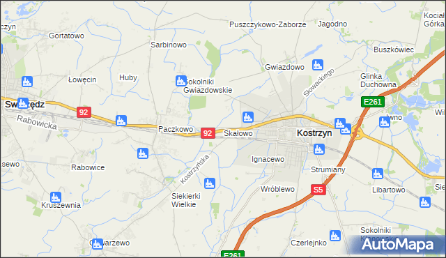 mapa Skałowo, Skałowo na mapie Targeo