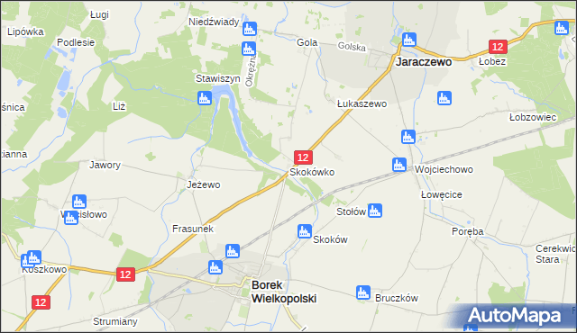 mapa Skokówko, Skokówko na mapie Targeo