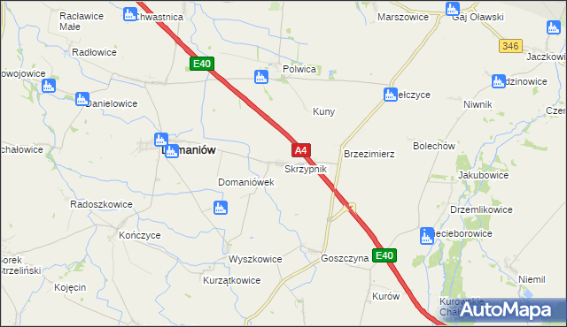 mapa Skrzypnik, Skrzypnik na mapie Targeo