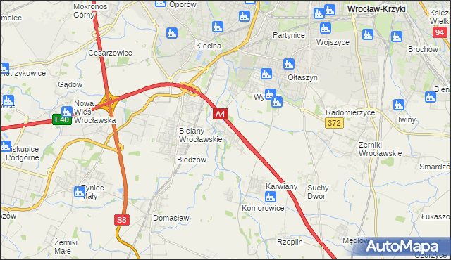 mapa Ślęza, Ślęza na mapie Targeo