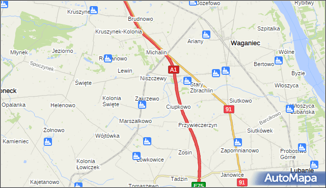 mapa Śliwkowo, Śliwkowo na mapie Targeo