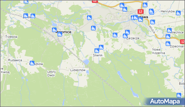 mapa Śliwnik, Śliwnik na mapie Targeo