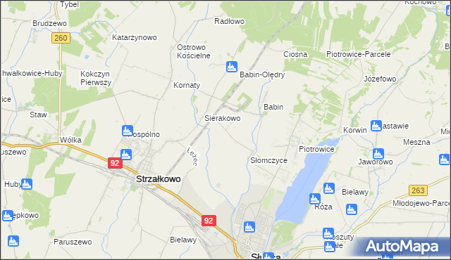 mapa Słomczyce-Parcele, Słomczyce-Parcele na mapie Targeo