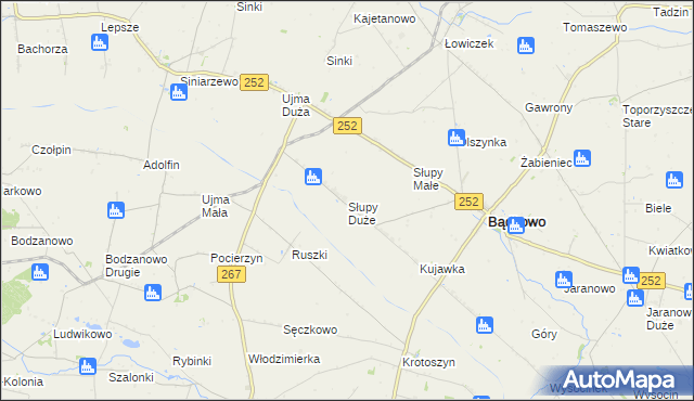 mapa Słupy Duże, Słupy Duże na mapie Targeo