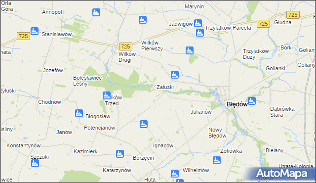 mapa Śmiechówek, Śmiechówek na mapie Targeo