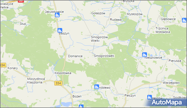 mapa Smogorzówek, Smogorzówek na mapie Targeo