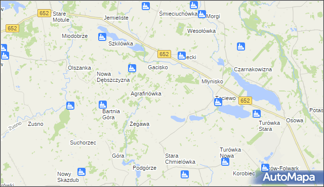 mapa Smolenka, Smolenka na mapie Targeo