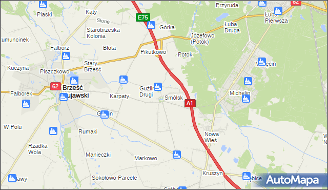 mapa Smólsk, Smólsk na mapie Targeo