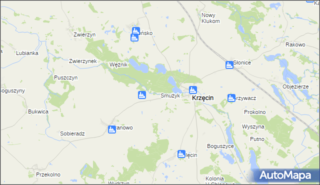 mapa Smużyk, Smużyk na mapie Targeo