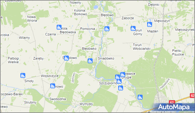 mapa Śniadówko, Śniadówko na mapie Targeo