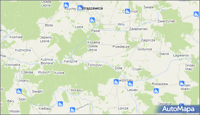 mapa Sokolenie, Sokolenie na mapie Targeo