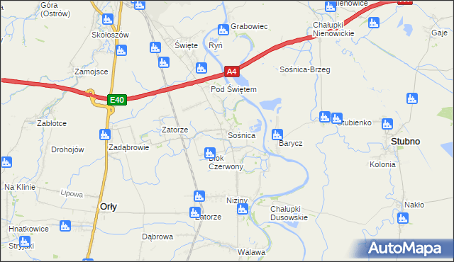 mapa Sośnica gmina Radymno, Sośnica gmina Radymno na mapie Targeo