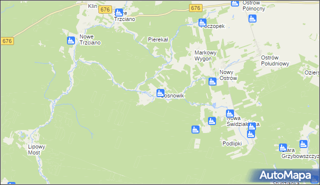 mapa Sosnowik, Sosnowik na mapie Targeo