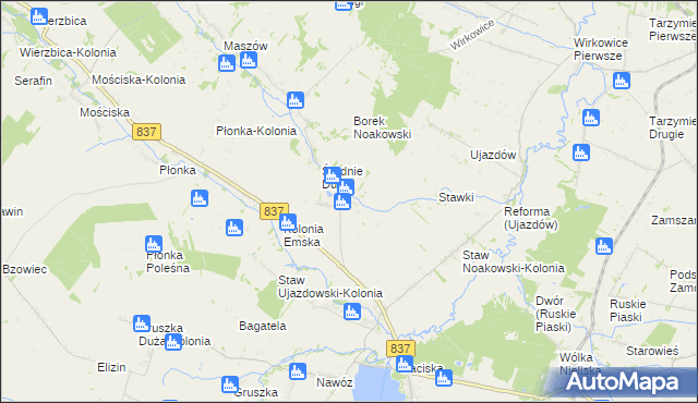 mapa Średnie Małe, Średnie Małe na mapie Targeo