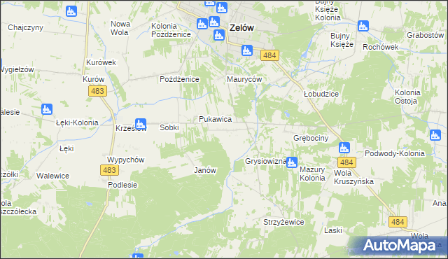 mapa Sromutka, Sromutka na mapie Targeo