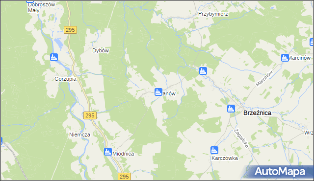 mapa Stanów, Stanów na mapie Targeo