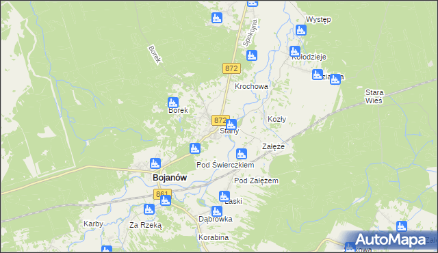 mapa Stany gmina Bojanów, Stany gmina Bojanów na mapie Targeo