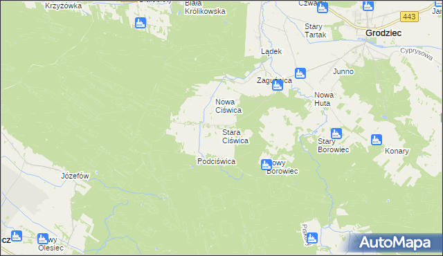 mapa Stara Ciświca, Stara Ciświca na mapie Targeo