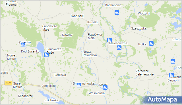 mapa Stara Pawłówka, Stara Pawłówka na mapie Targeo