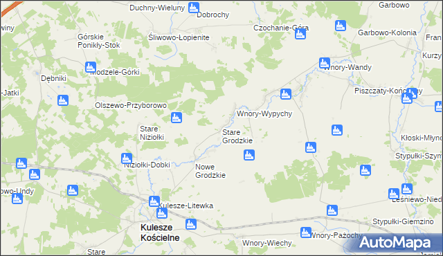 mapa Stare Grodzkie, Stare Grodzkie na mapie Targeo