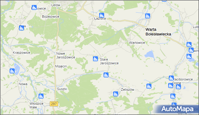 mapa Stare Jaroszowice, Stare Jaroszowice na mapie Targeo