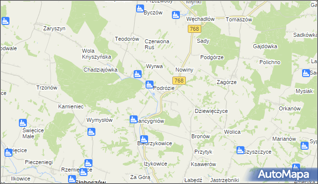 mapa Stępocice, Stępocice na mapie Targeo