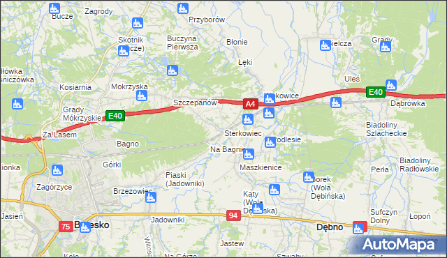 mapa Sterkowiec, Sterkowiec na mapie Targeo