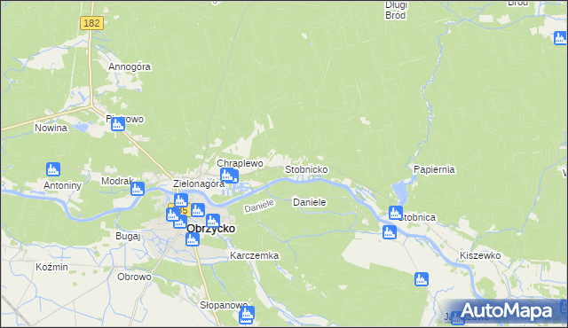 mapa Stobnicko, Stobnicko na mapie Targeo