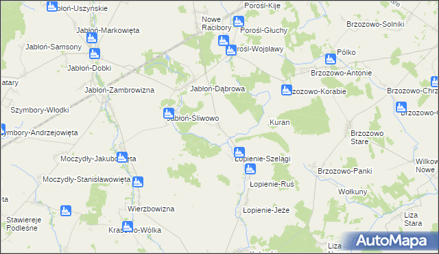 mapa Stokowisko, Stokowisko na mapie Targeo