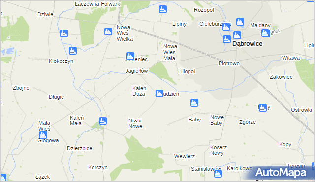 mapa Studzień, Studzień na mapie Targeo