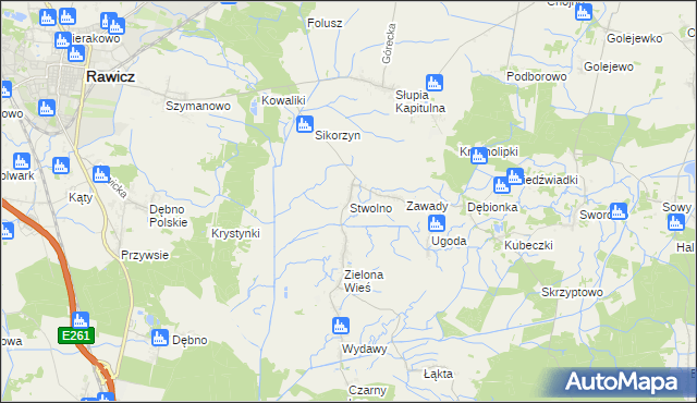 mapa Stwolno, Stwolno na mapie Targeo