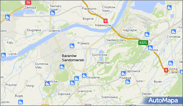 mapa Suchorzów, Suchorzów na mapie Targeo