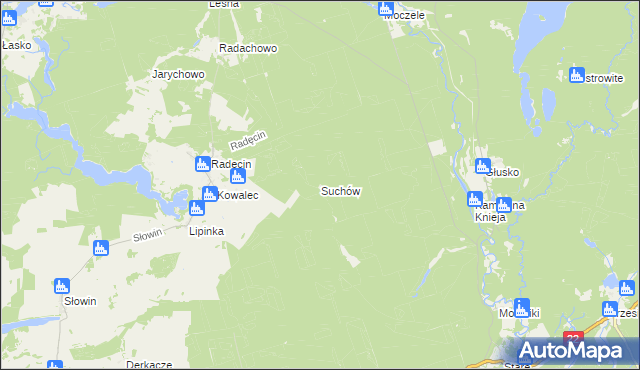 mapa Suchów, Suchów na mapie Targeo