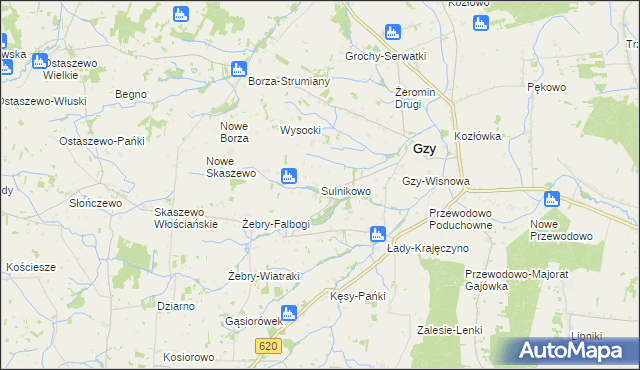 mapa Sulnikowo, Sulnikowo na mapie Targeo