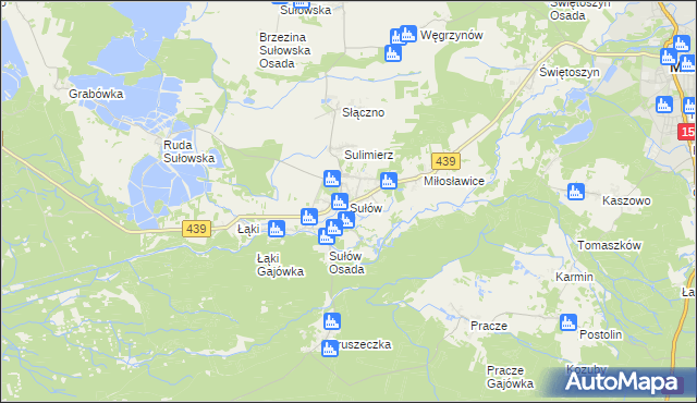 mapa Sułów gmina Milicz, Sułów gmina Milicz na mapie Targeo