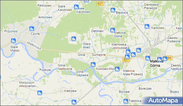 mapa Sumiężne, Sumiężne na mapie Targeo