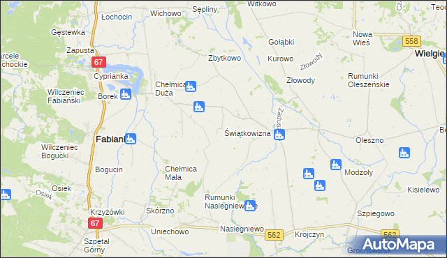 mapa Świątkowizna, Świątkowizna na mapie Targeo