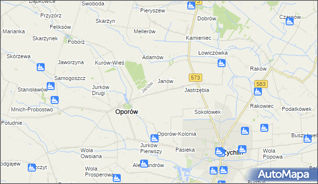 mapa Świechów, Świechów na mapie Targeo